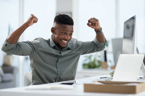 istock Shot of a young businessman working on a computer in an office 1315393382