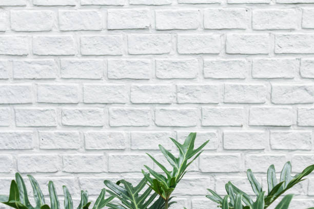 istock The Modern white brick wall texture for background. abstract design background 1315395346
