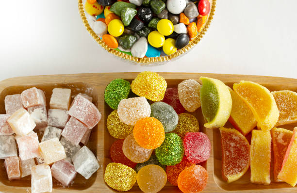 istock Various Turkish Delight. Chocolate candies. 1315395724