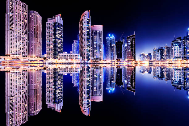 istock Dubai city in evening 1315403063