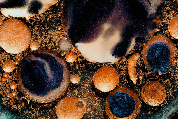 istock Abstract Metallic Colors on Black 1315406901