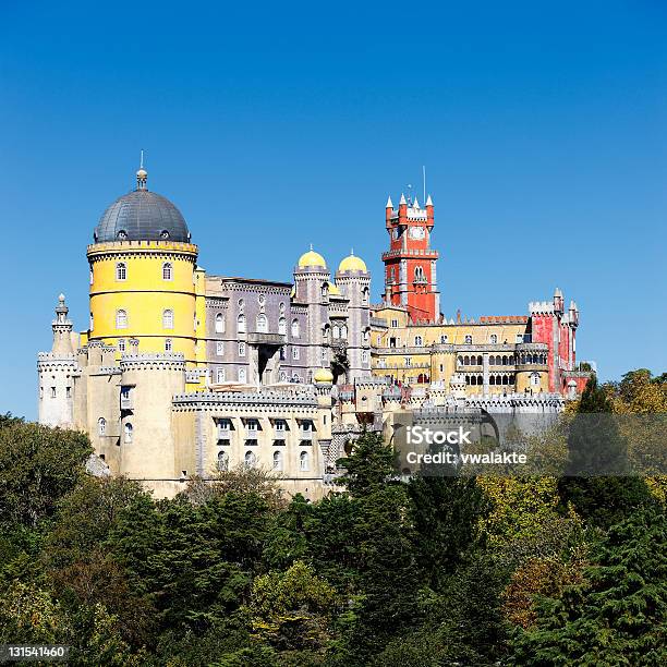 Pena National Palace In Summer Stock Photo - Download Image Now - Palacio da Pena, Portugal, Sintra