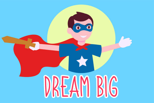 istock Portrait of happy superhero boy holding a sword 1315420241