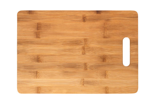 istock Cutting board on a white background. Cutting board for food close-up. 1315421389