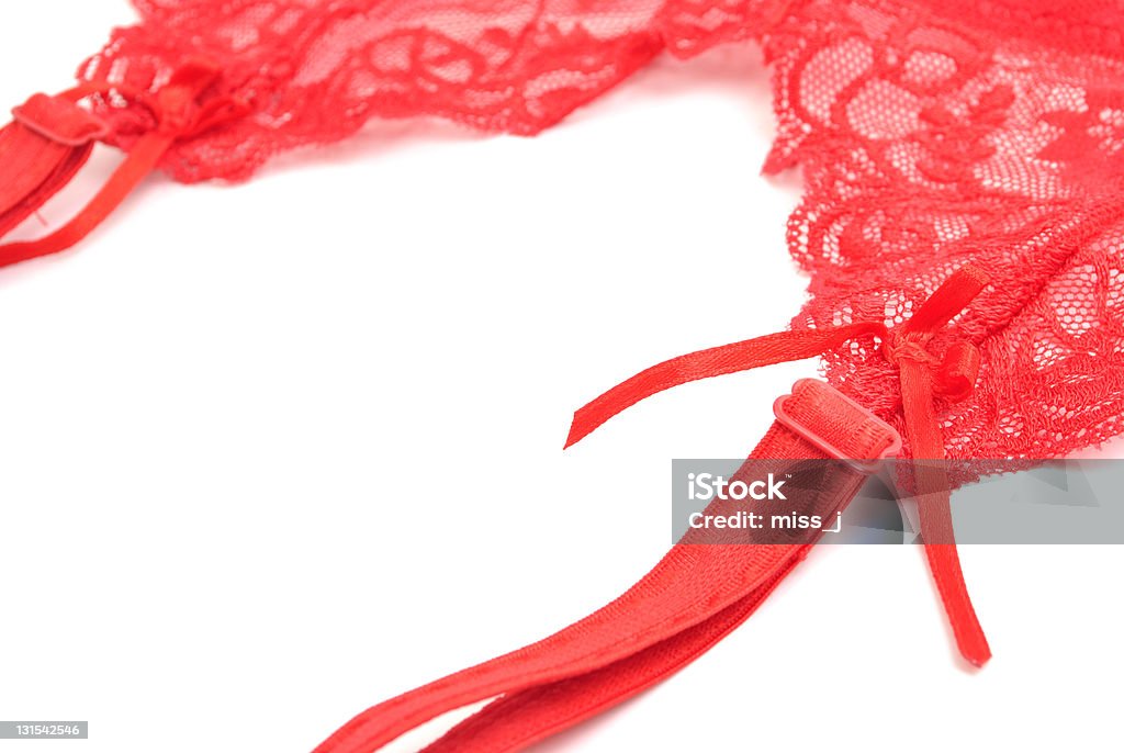 Rosso Reggicalze - Foto stock royalty-free di Abbigliamento