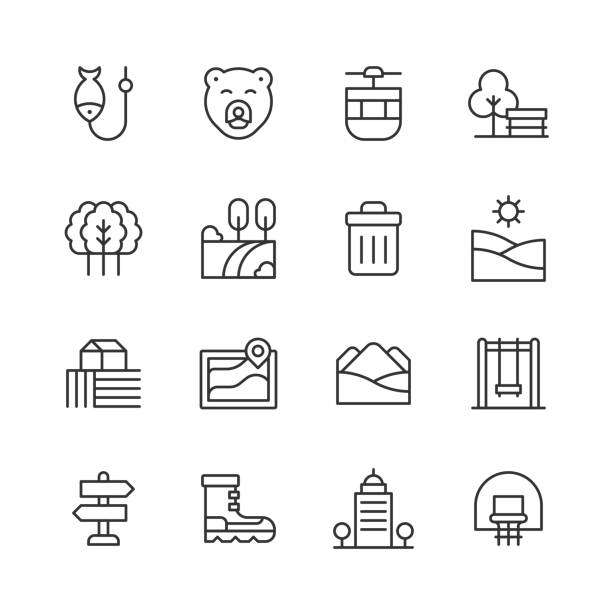 Outdoors Line Icons. Editable Stroke. Pixel Perfect. For Mobile and Web. Contains such icons as Camping, Cycling, Forest, Hiking, Mountain, Nature, Outdoors, Park, Sport, Summer, Sun, Survival, Tourism, Transport, Travel, Vacation, Vehicle, Wilderness 16 Outdoors Outline Icons. Adventure, Animal, Basketball, Bear, Bench, Boots, Camping,, City, Climbing, Cloud, Countryside, Desert, Direction, Environment, Field, Fishing, Forest, Garbage, Hiking, Map, Mountain, Nature, Navigation, Outdoors, Park, Playground, Running, Running Shoes, Scenery, Skyline, Summer, Sun, Sunset, Survival, Swing, Tourism, Tourist, Trail, Transport, Travel, Tree, Trekking, Vacation, Vehicle, Walk, Walking, Wilderness desert camping stock illustrations