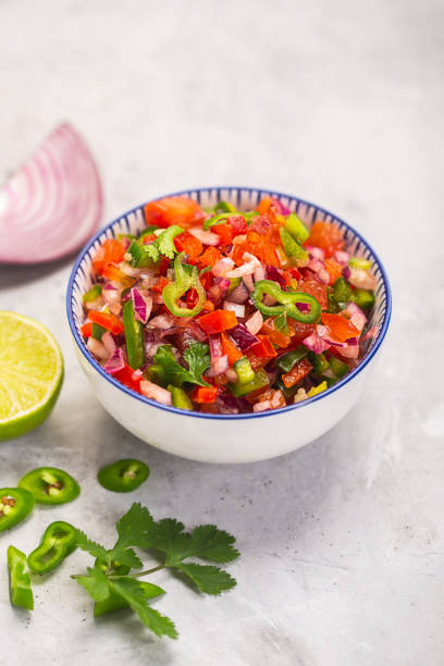 istock Salsa pico de gallo, traditional mexican cuisine 1315425792