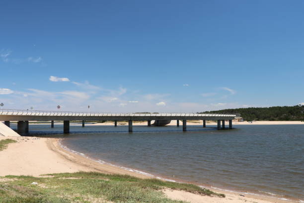 istock Circular bridge over the Garzon lagoon canal 1315427341