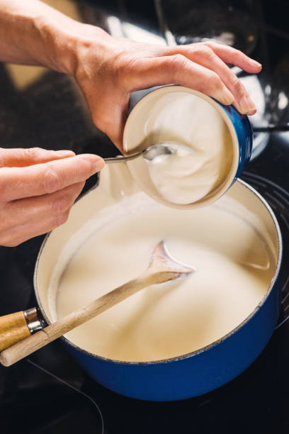 istock Making live yogurt part of a series 1315429489