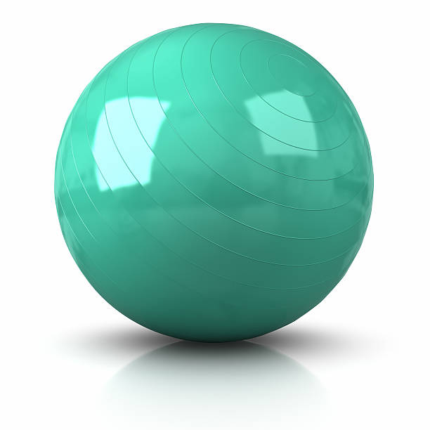 Fitness Ball (isolated) 3D Fitness Ball. Clipping path included. fitness ball photos stock pictures, royalty-free photos & images