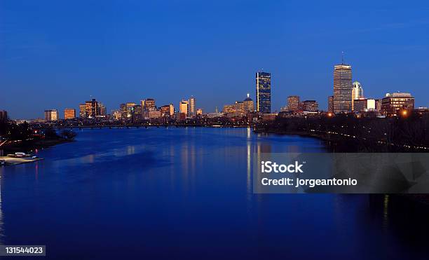 Boston In Der Dämmerung Stockfoto und mehr Bilder von Boston - Boston, Fluss Charles, Nacht