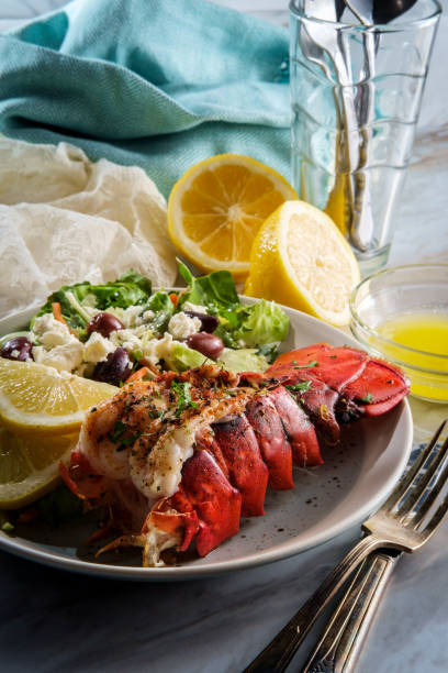 istock Lobster Tail Greek Salad 1315441187