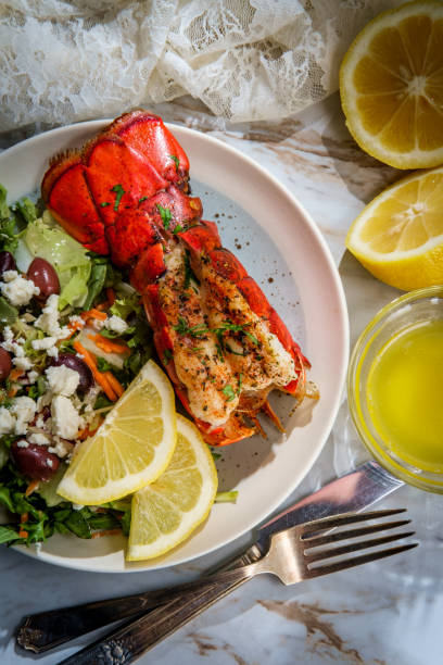 istock Lobster Tail Greek Salad 1315441201