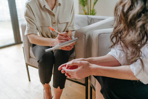 istock Young woman talking about her mental health problems 1315443123