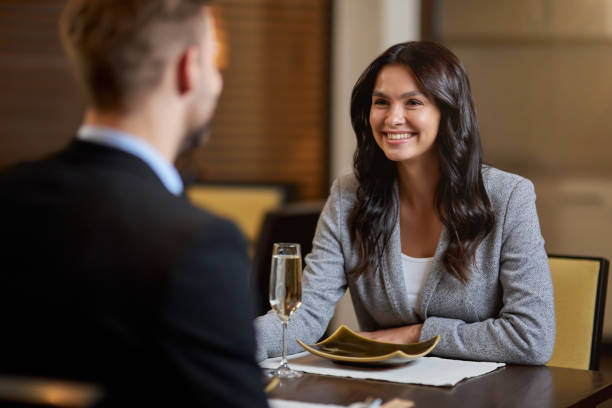 istock Happy young lady enjoying date with her boyfriend 1315444200
