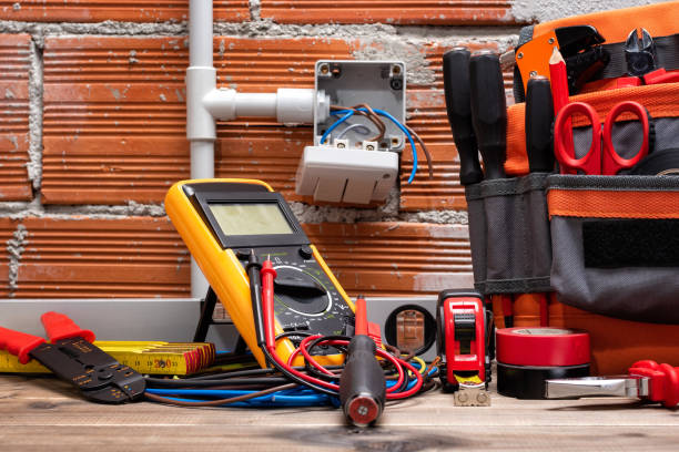 istock Tools and work equipment for electricians. Electricity. 1315447820