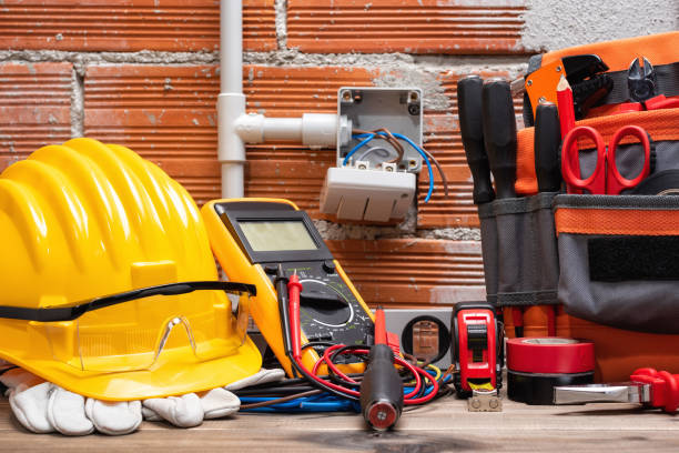 istock Tools and work equipment for electricians. Electricity. 1315447829