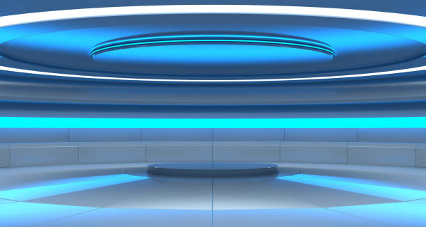 istock Futuristic Round Pedestal or Platform 1315447919