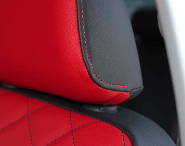 istock stylish car interior in red and black colors 1315449065