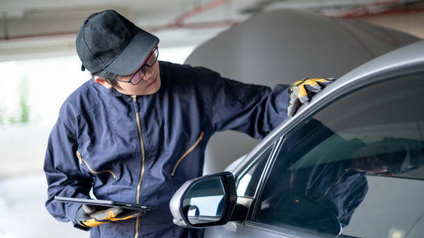 istock Asian auto mechanic checking car in garage 1315449270