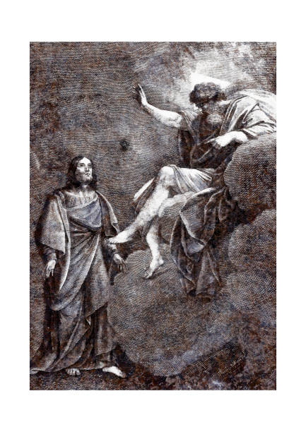 istock An illustration on a religious theme. Completely redrawn (in a new style) ancient illustration. 1315450890