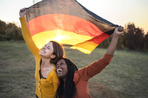 istock Diverse group of women with German flag 1315463618