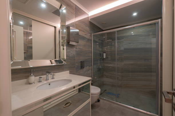 istock Interior of a hotel bathroom 1315465993