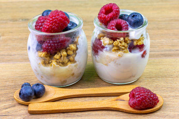 istock yogurt glass with muesli, blueberries and raspberries 1315467690