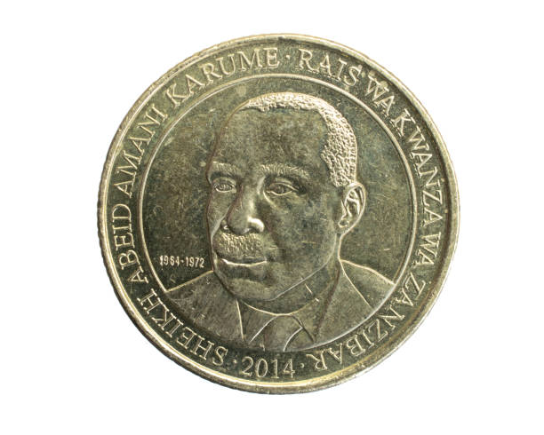 istock Zanzibar two hundred shilling coin on a white isolated background 1315473009
