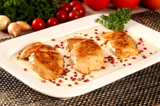 istock Chicken grilled with white sauce 1315479883