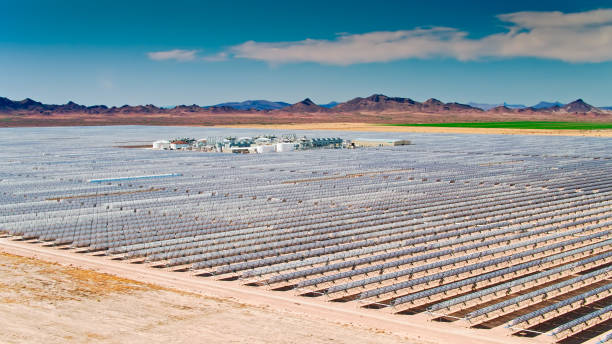 istock Parabolic Trough Solar Farm - Aerial 1315492356