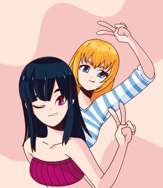 istock manga girls cartoons 1315496643