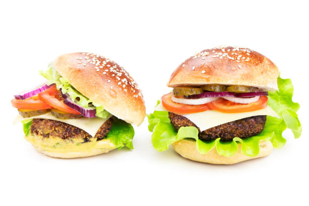 istock Cheeseburger isolated on a white background. Hamburger with cheese. Burger isolated 1315506854