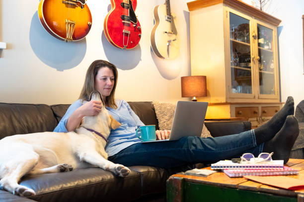istock Woman working remotely from home 1315516704
