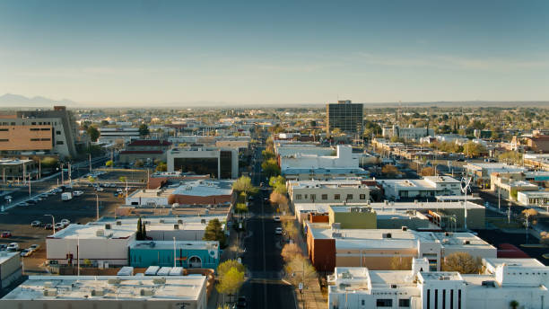 istock Rooftops In Downtown Las Cruces, New Mexico - Aerial 1315520702