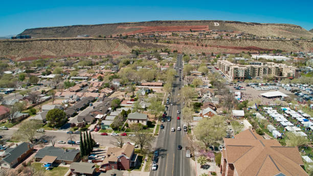 istock St. George, Utah Neighborhood - Aerial 1315524149