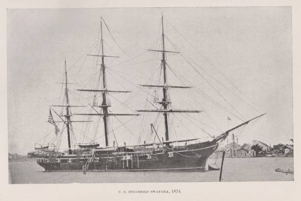 istock USS Swatara Steamship in 1874 Venus Expedition, 19th Century US Naval History 1315524494