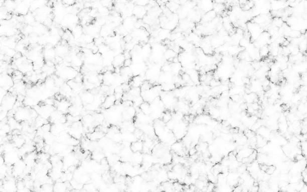 White Marble Counter Top Background with gray and black veins. Copy space. No People stock photo