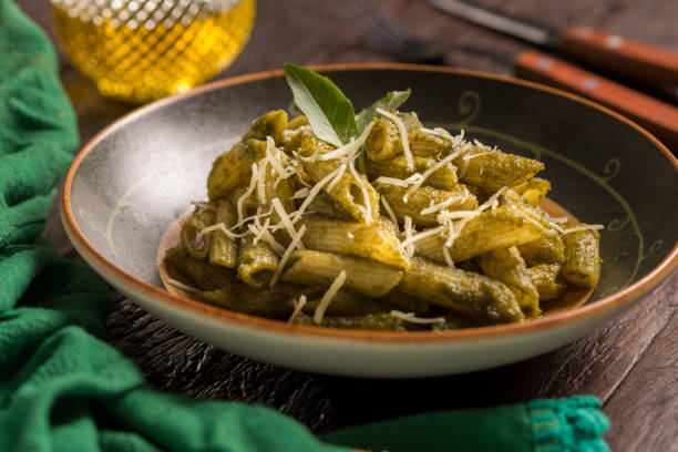 istock Penne Pasta with Pesto Sauce. 1315526048