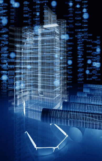 istock Financial district in smart city in technology 1315531531