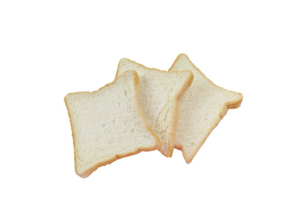 istock 3 slices of bread isolated on white background with clipping path. 1315546920