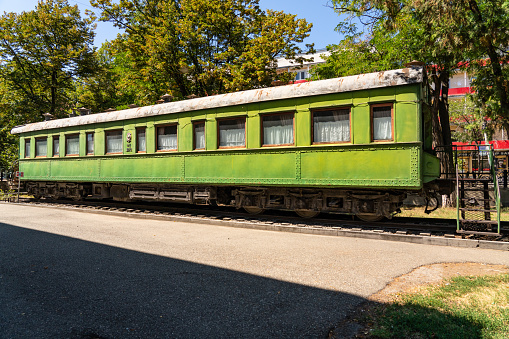 Joseph Stalin's carriage in the city of Gori, Georgia