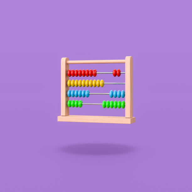 istock Colorful Wooden Abacus on Purple Background 1315587588