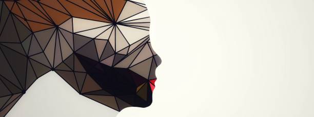 istock Abstract person profile silhouette and white background 1315593530
