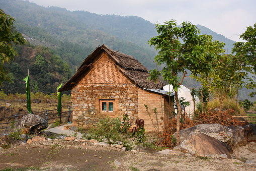 Beautiful stone cottage with thatch roof.An ideal home stay with scenic beauty on the river bank situated in Todey, kalimpong.