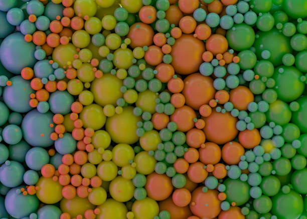 istock Many colorful plastic balls abstract background. 3D illustration 1315596283