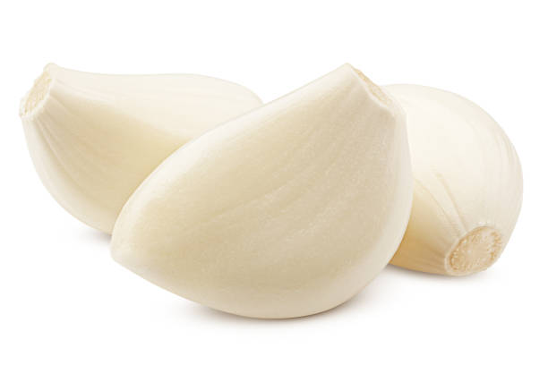 istock garlic, isolated on white background, clipping path, full depth of field 1315598768