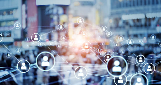 konsep jaringan komunikasi orang. media sosial. - alamat web foto potret stok, foto, & gambar bebas royalti