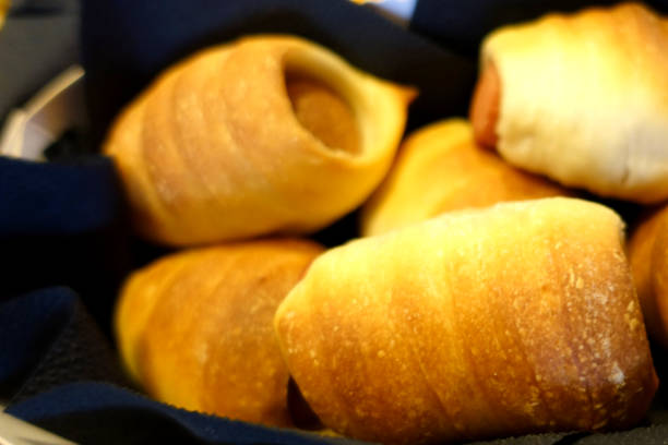 istock Salted puff pastry cannons with wurstels 1315600164