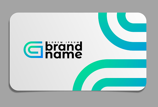 Letter G Logo on business card